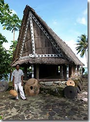 Men's House in a local village, Yap, Micronesia