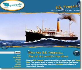 Yongala Diving web site